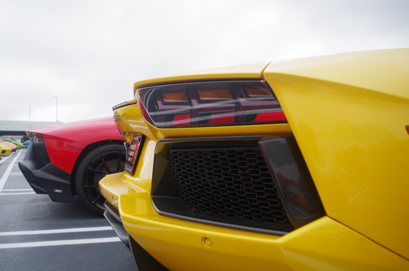 Illustration for article titled Supercars Took Over A Garage To Welcome The $1.9 Million Lamborghini Centenario